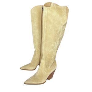 Vince Camuto Suede Oyennda High Heel Boots Size 6M / EU 36.5